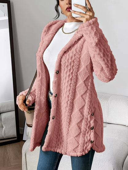 MATILDA | Textured Fluffy Coat